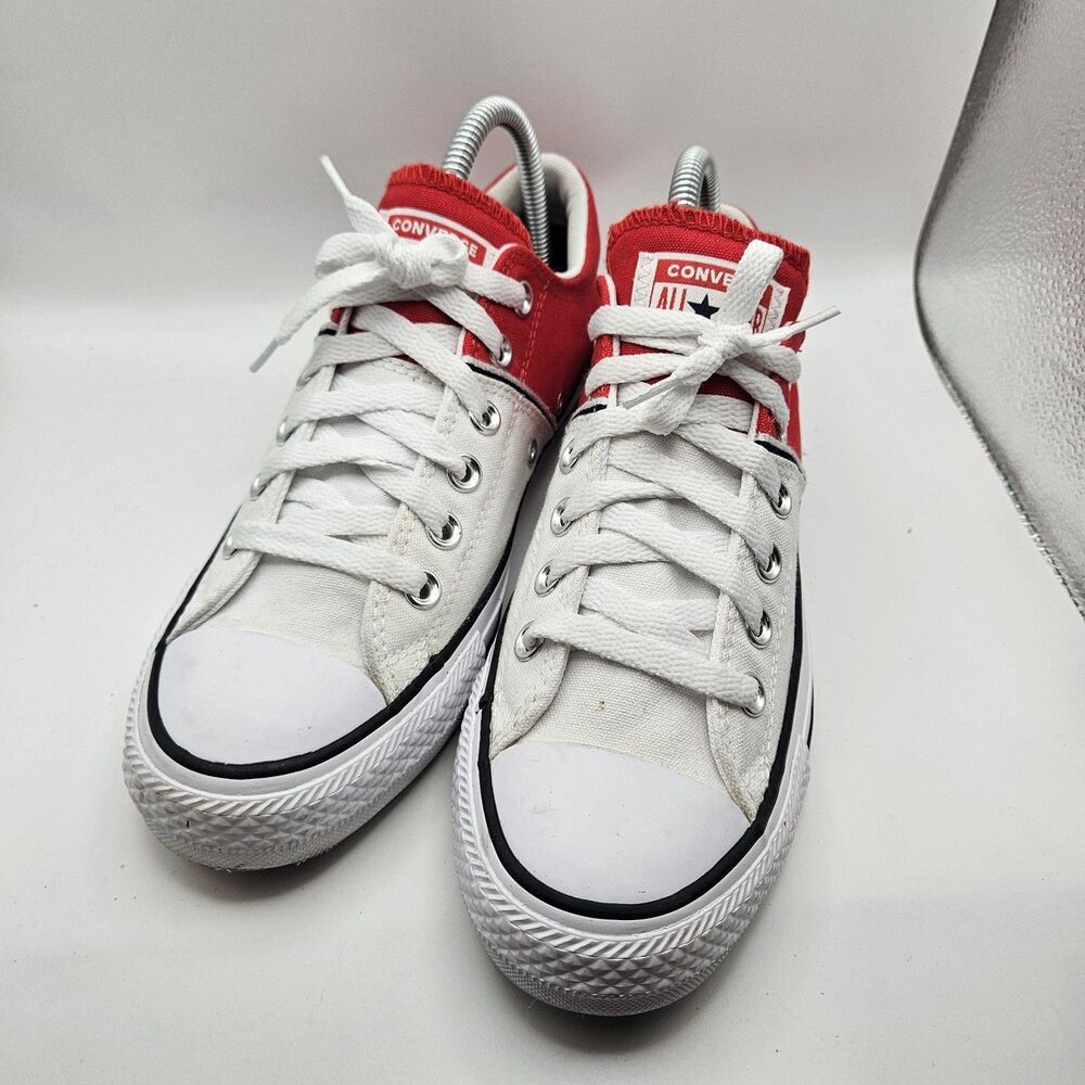 Converse CTAS Womens Red White‎ Colorblock Sneaker Skate Alt Punk 567016F Size 8